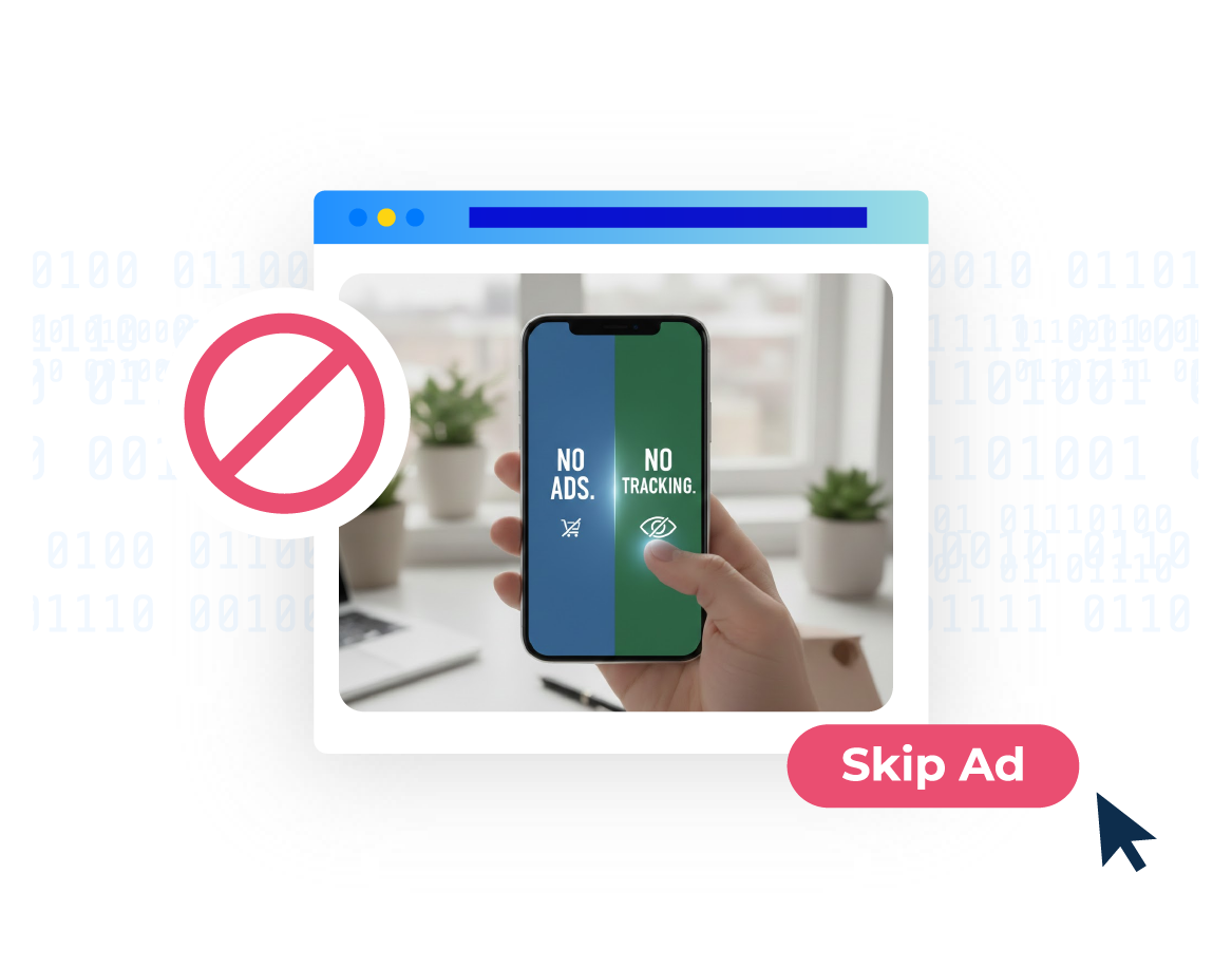 No ads. No tracking.